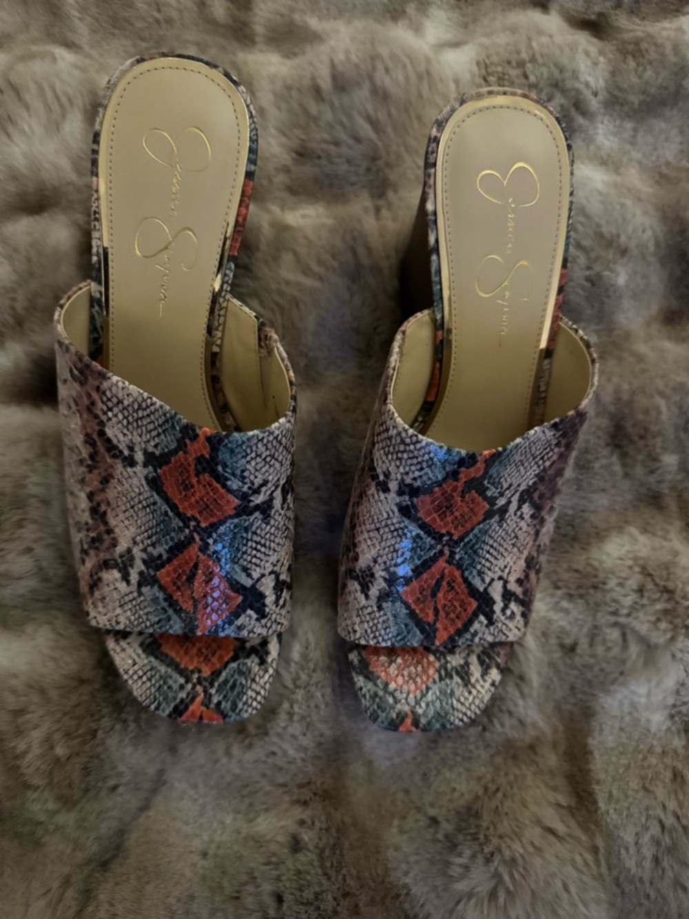 Jessica Simpson Snakeskin Wedge - Picture 3 of 4